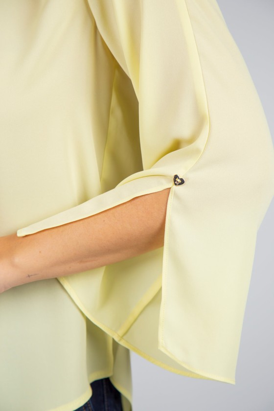 Invisible zip blouse