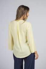 Invisible zip blouse