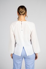 Túnica gola drapeada