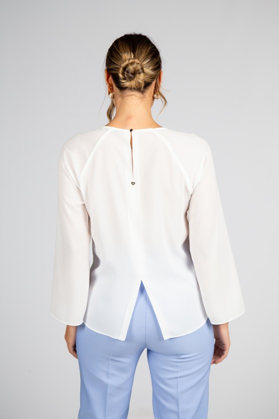 Túnica gola drapeada