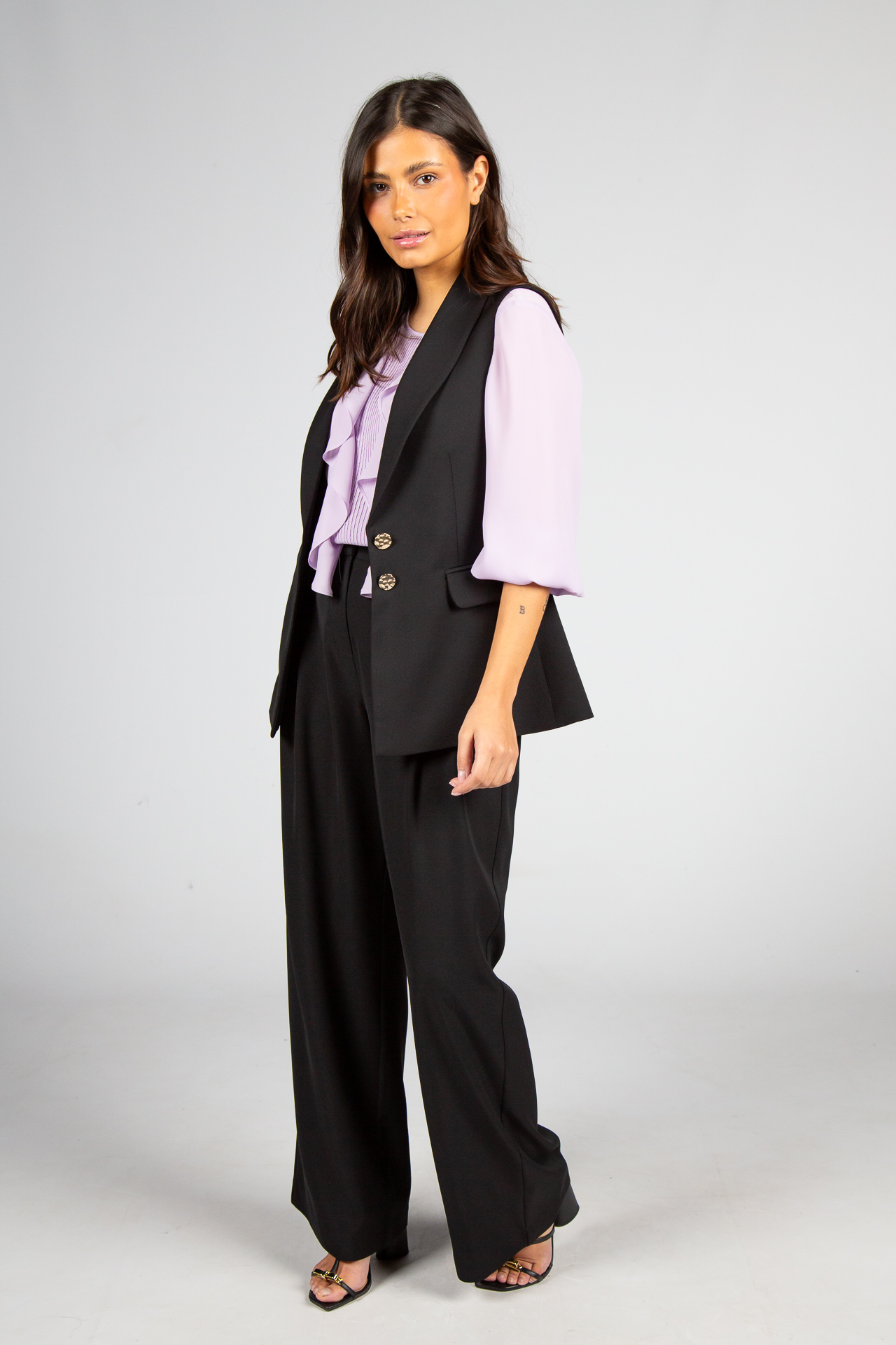 Túnica nervuras na frente