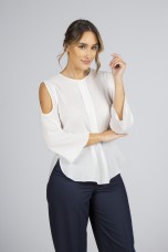 Túnica mangas com abertura