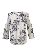 Túnica mangas com abertura