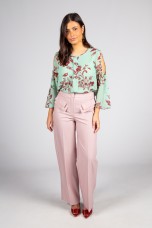 Túnica mangas com abertura