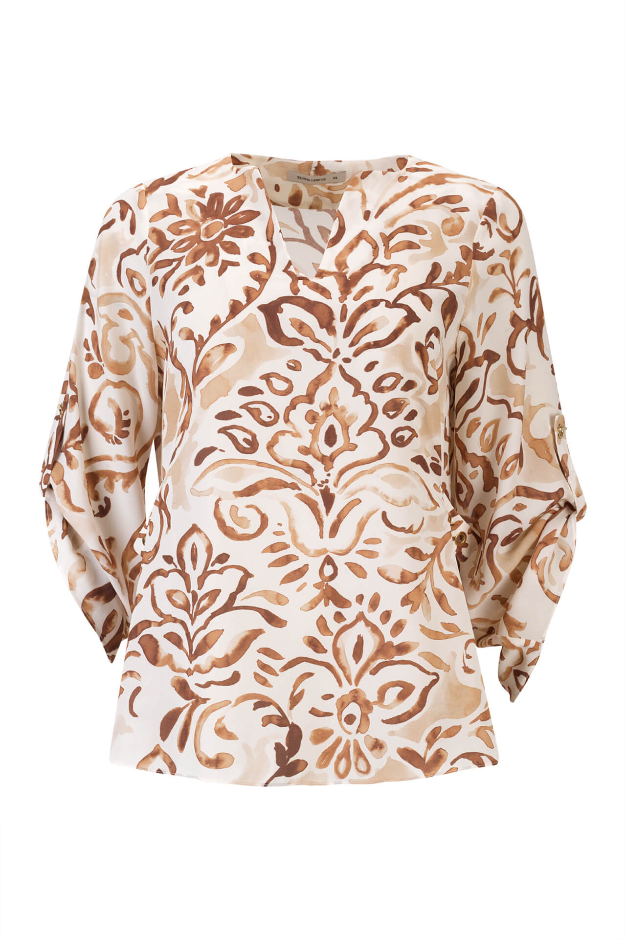 Túnica ilhós dourados