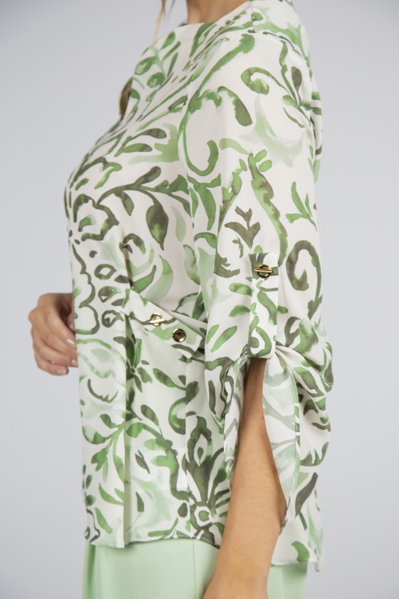 Túnica ilhós dourados