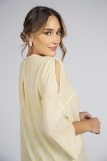 Túnica laçada lateral