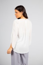 Blouse with side bow