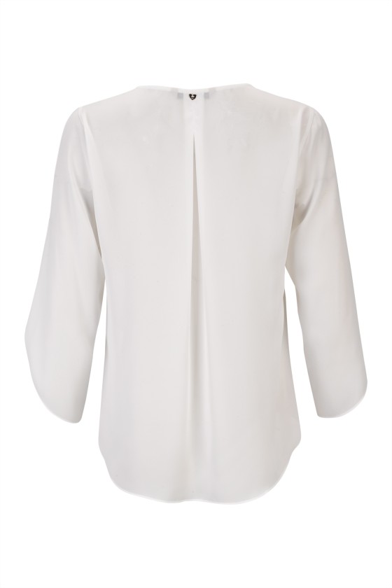 Blouse with side bow