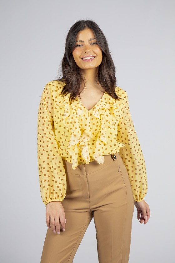 Túnica estampado lunares