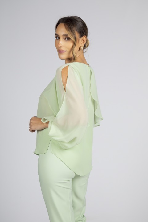 Tunique � manches effet cape