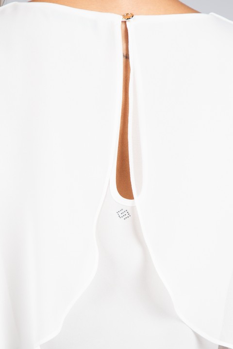 T�nica mangas efeito capa