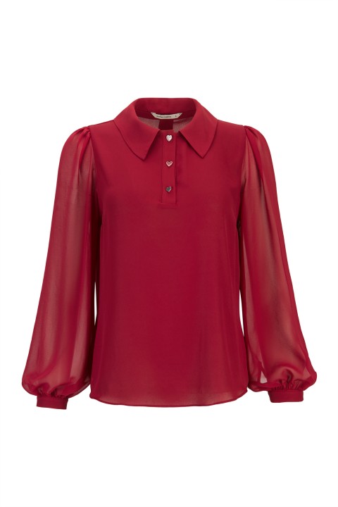 Túnica botões coração Túnica botões coração