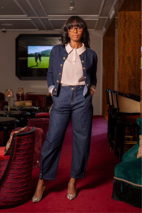 Blouse with heart buttons 