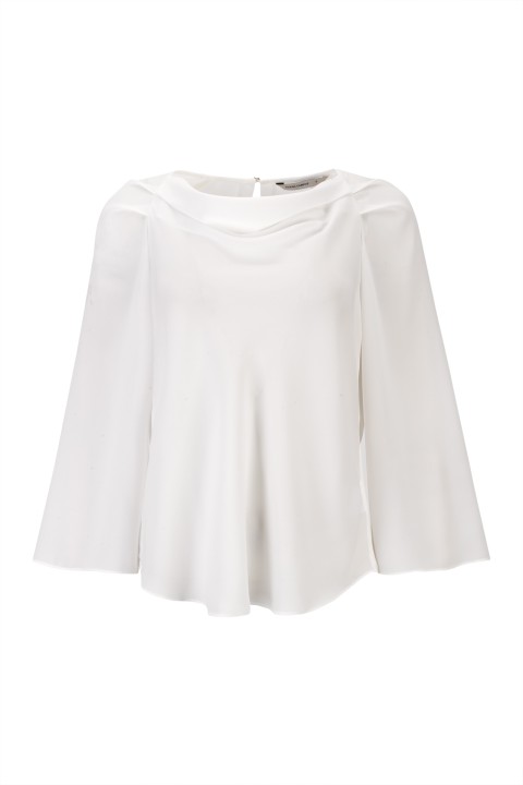 Túnica gola drapeada Túnica gola drapeada