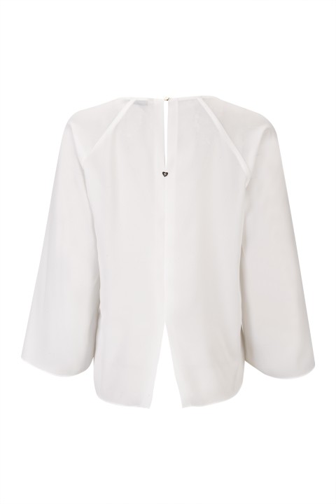 Túnica gola drapeada Túnica gola drapeada