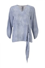 Blouse with side bow