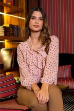 Túnica estampado lunares