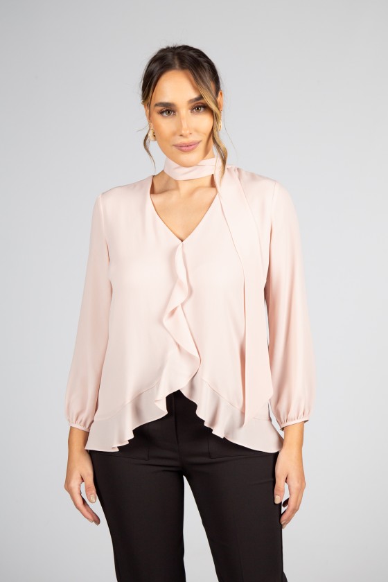 T�nica folhos e la�ada