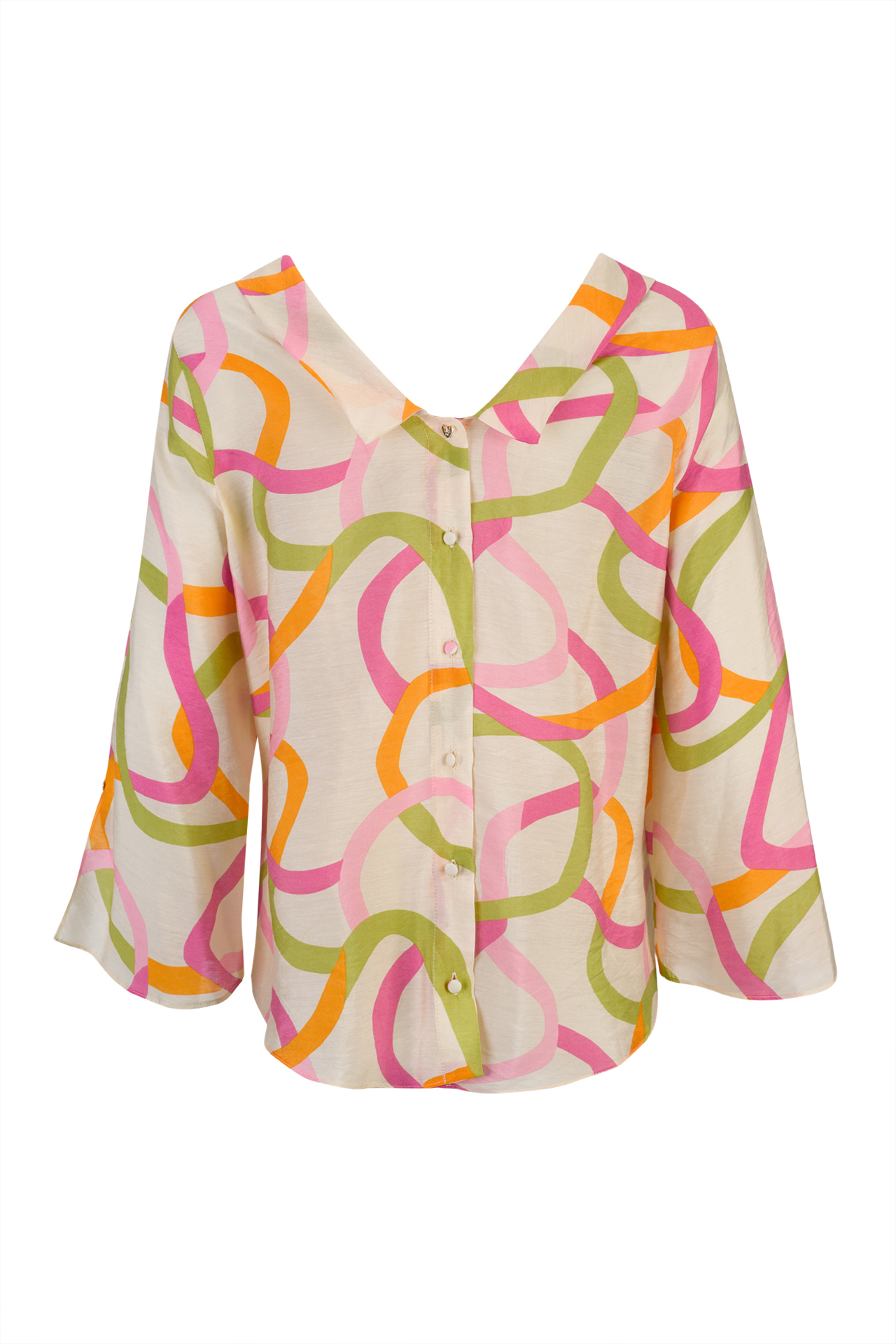 Blouse buttons at the back