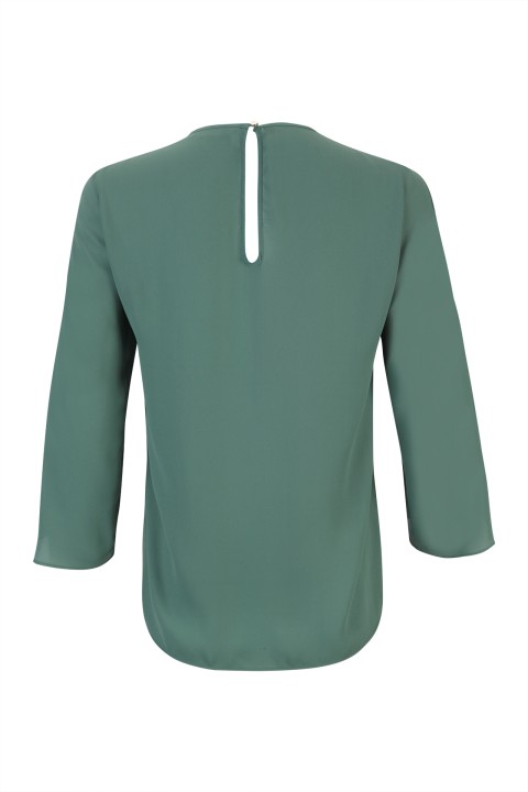 T�nica mangas com abertura