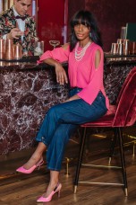 T�nica mangas com aberturas