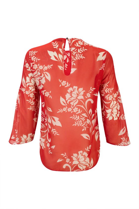 Túnica mangas com abertura