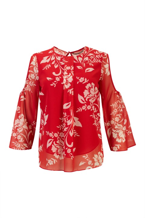 T�nica mangas com abertura