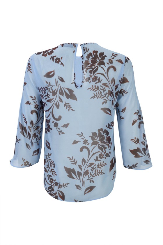 Túnica mangas com abertura