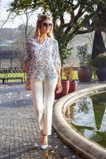 Túnica ilhós dourados