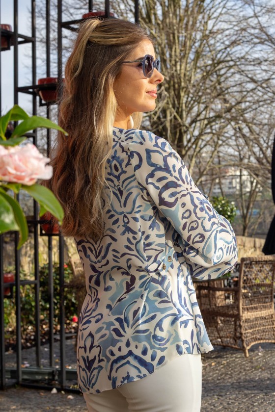 Túnica ilhós dourados