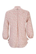 Túnica folhos e laçada