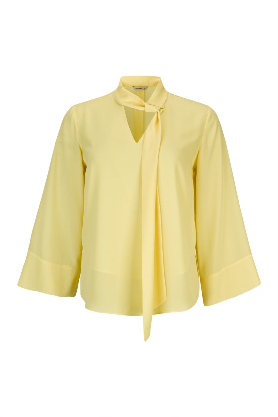 Túnica gola fita ajustável