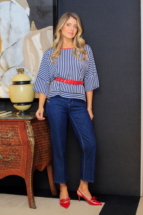 Camisola riscas oversize