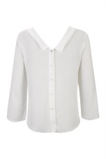 Blouse buttons at the back
