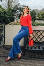 Sailor collar blouse