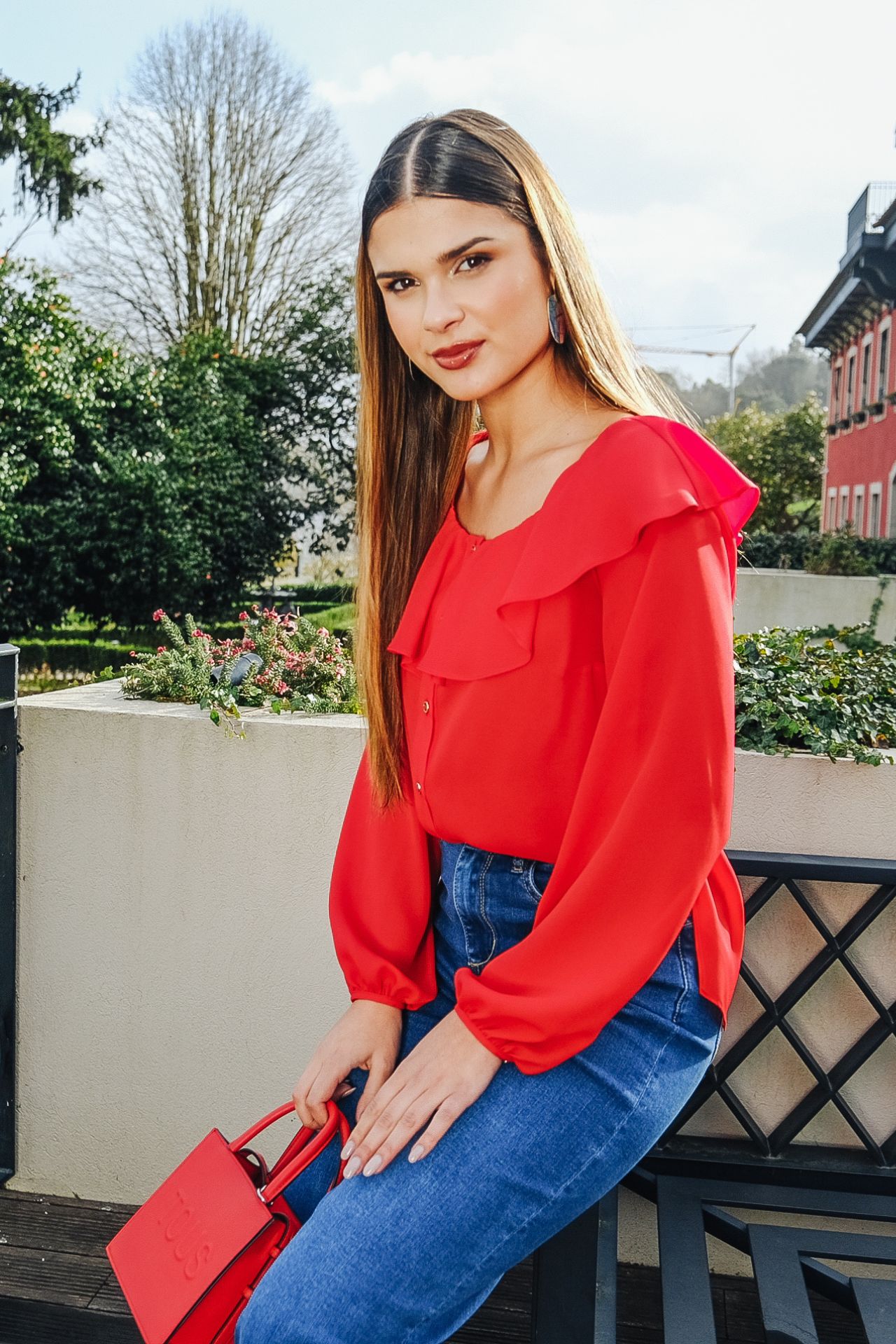 Sailor collar blouse