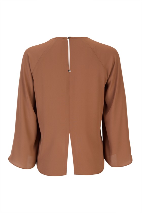 Túnica gola drapeada