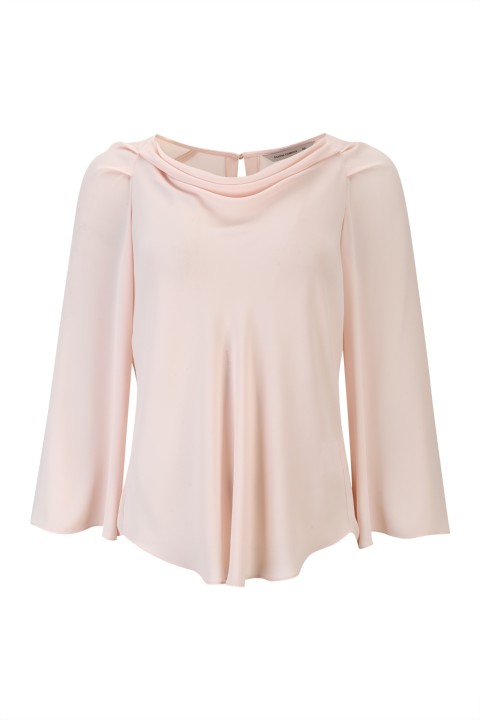 T�nica gola drapeada