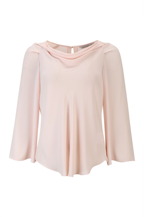 Túnica gola drapeada