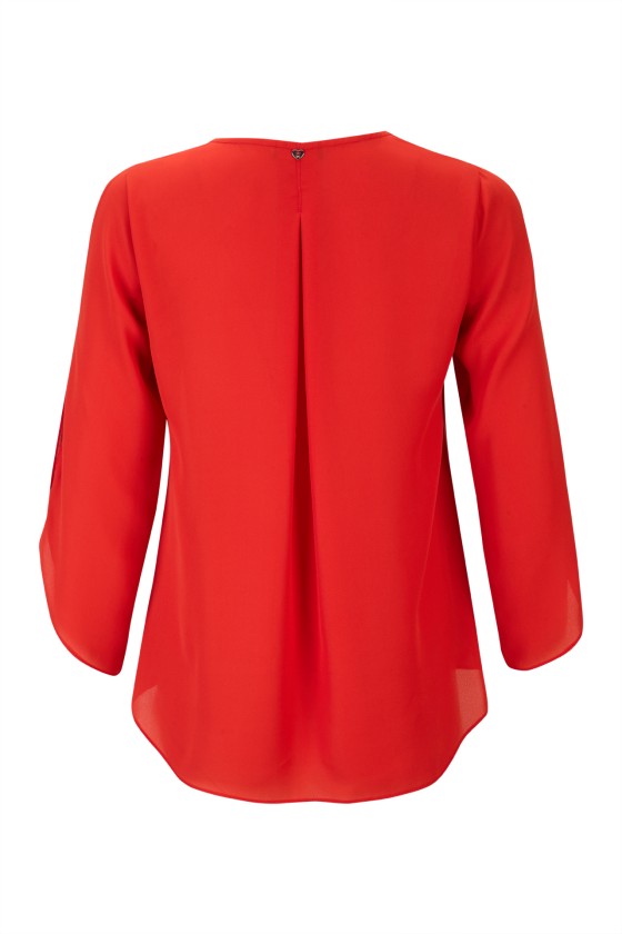 Blouse with side bow