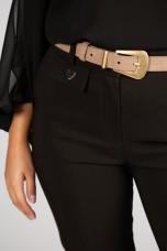 Trousers with opening at the bottom