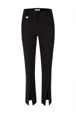 Trousers with opening at the bottom