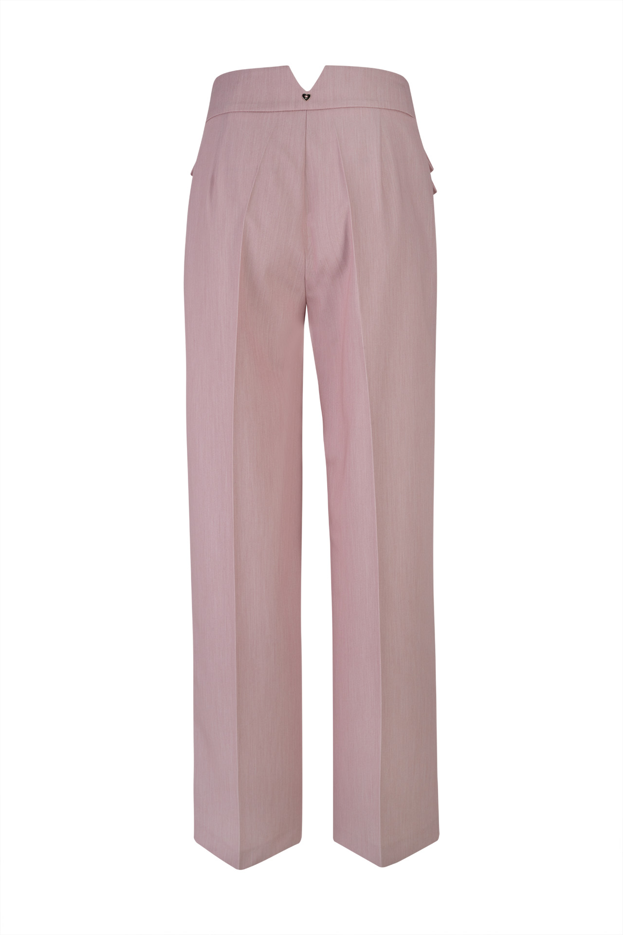 Trousers with double front flap