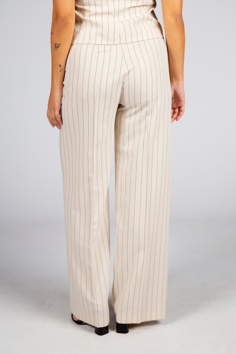 Pinstriped trousers