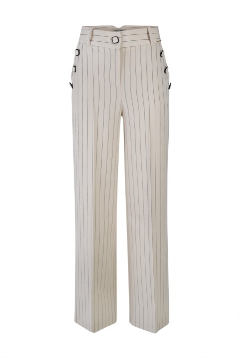 Pinstriped trousers