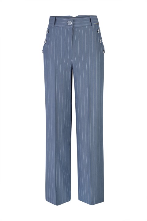 Pinstriped trousers