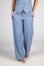 Pinstriped trousers