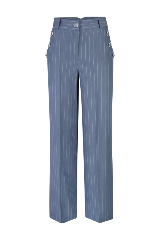 Pinstriped trousers