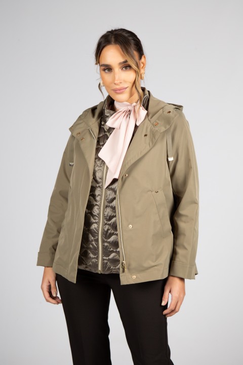 Parka com colete amov�vel